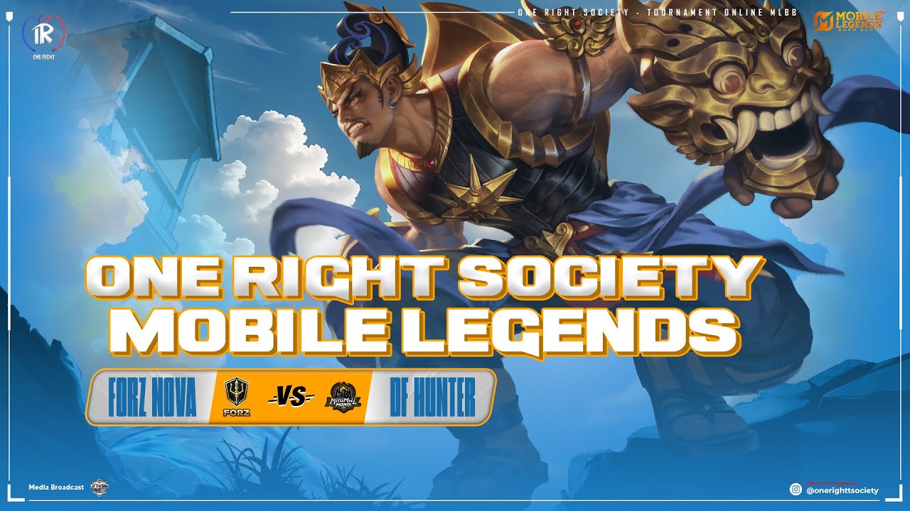 GRAND FINAL - TOURNAMENT ONE RIGHT SOCIETY | Forz Nove VS DF Hunter - Mobile Legends Bang Bang
