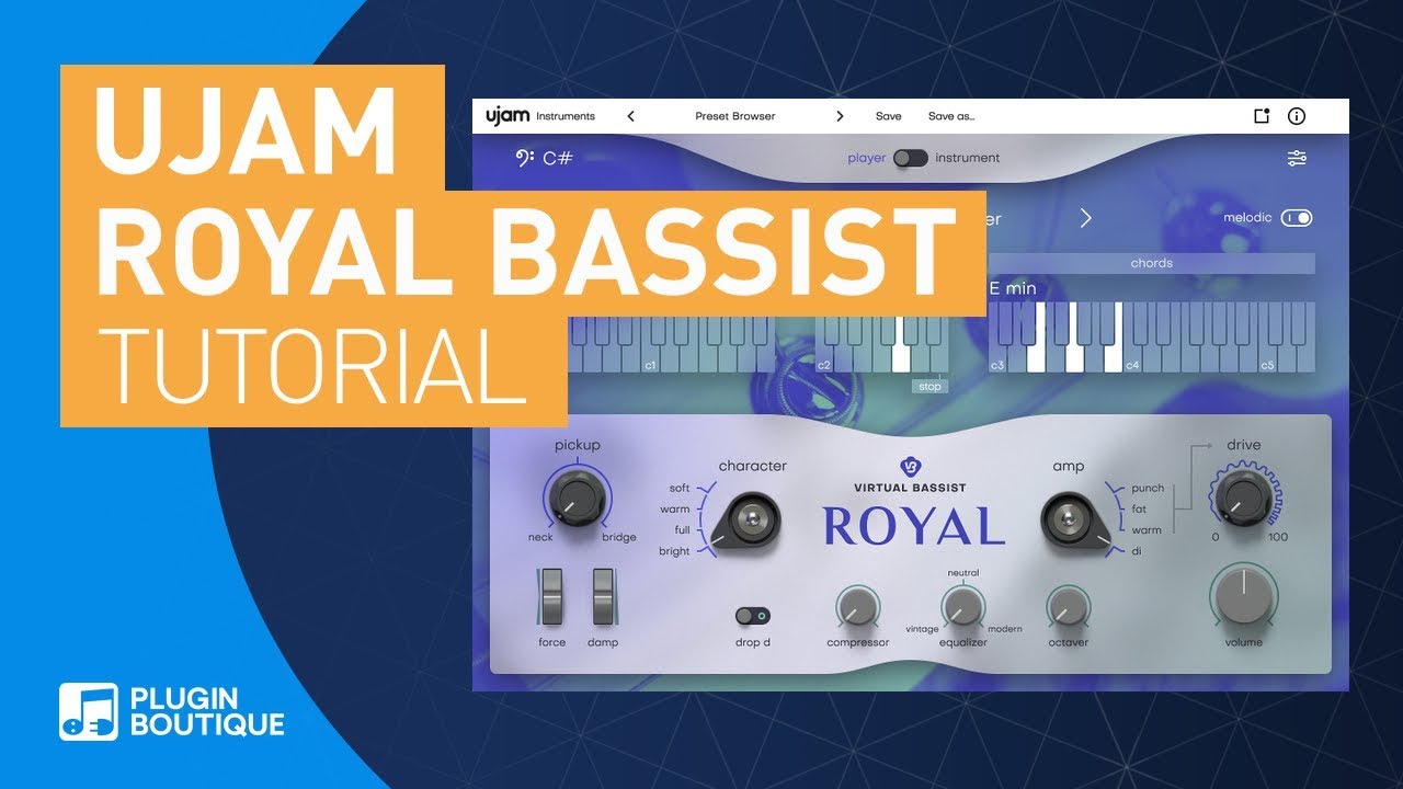 Создание басовых партий в стиле регги | Royal Virtual Bassist от UJAM | Учебное пособие