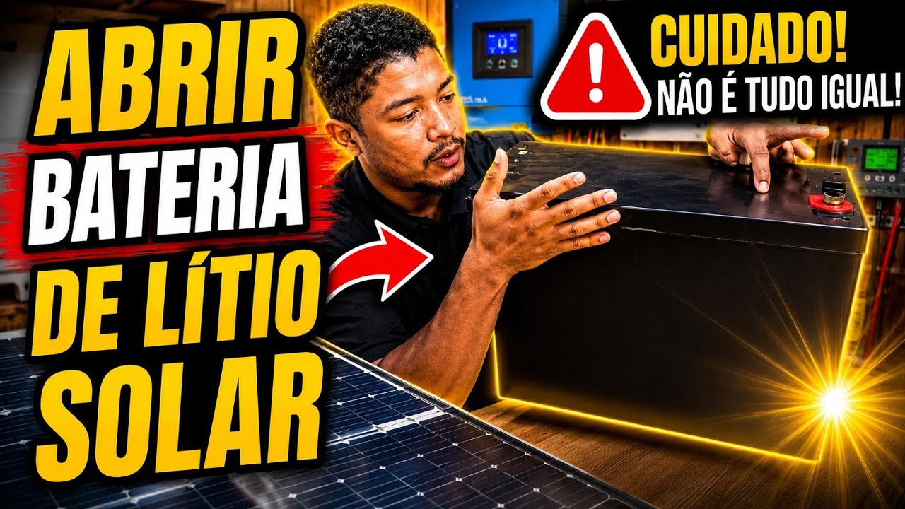 Abrir a bateria  de litio solar da Huawei  100A. 48v