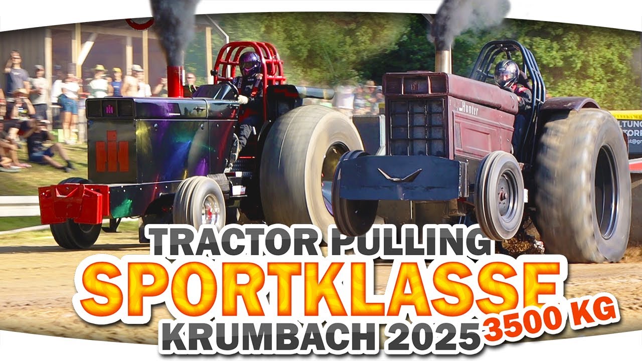 Süddeutsche 𝗦𝗣𝗢𝗥𝗧𝗞𝗟𝗔𝗦𝗦𝗘 Traktoren bis 𝟯,𝟱 𝗧 im Wettkampf um den Sieg ► Tractor Pulling Krumbach 2025
