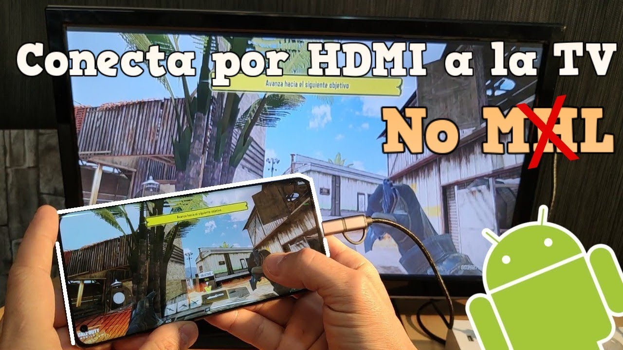 Conecta por cable HDMI Cualquier Android a tu Televisi&oacute;n para Jugar sin Lag a 1080P