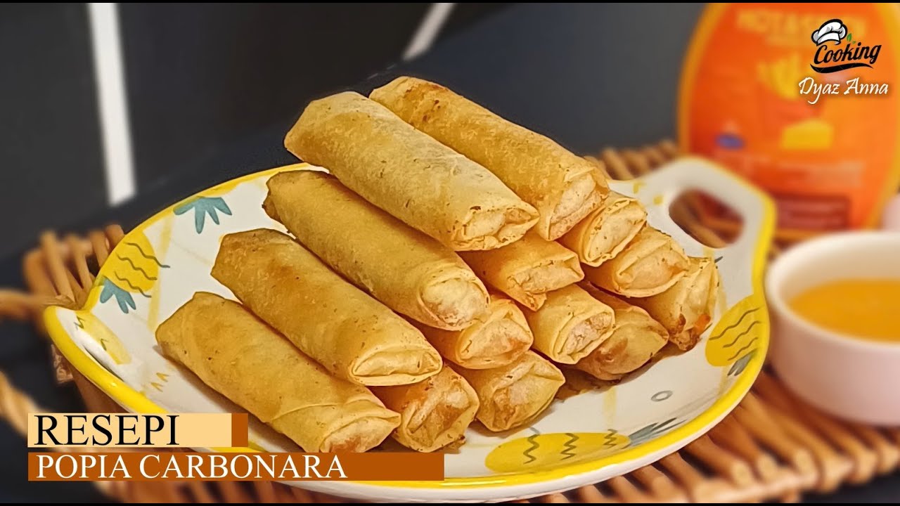 POPIA CARBONARA RANGUP DI LUAR CREAMY DI DALAM | WAJIB CUBA..