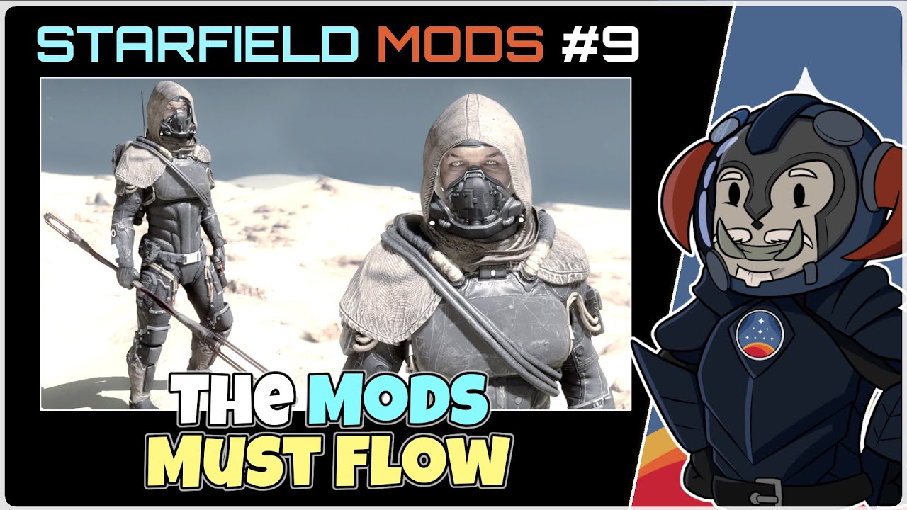STARFIELD MODS #9 : Darker Nights,  Cargo is Cargo &  Nomad Spacesuit