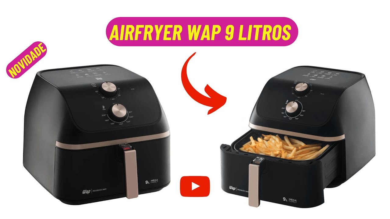 ОТКРОЙТЕ ДЛЯ СЕБЯ ЭТОТ РЕЛИЗ / Аэрофритюрница WAP Mega Family 9 литров WAFM9