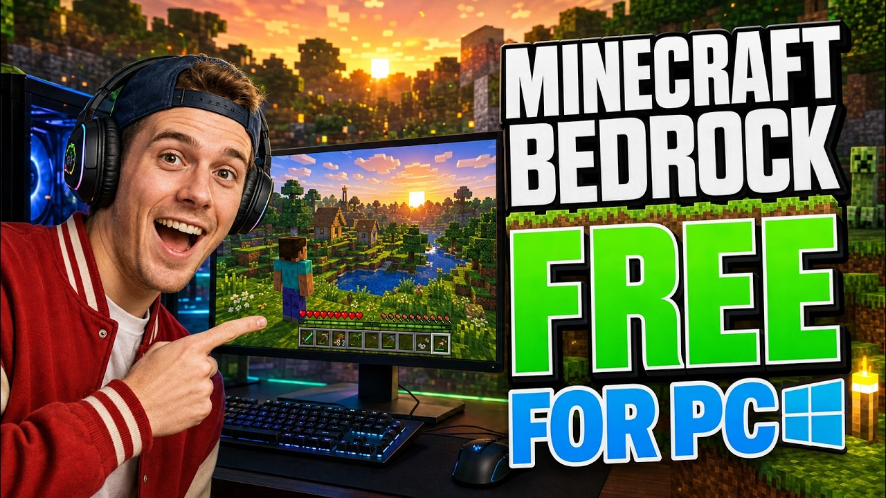 🏅 How to Download and Install Minecraft Bedrock Edition FREE on PC (2026) Windows 10 & 11 Tutorial