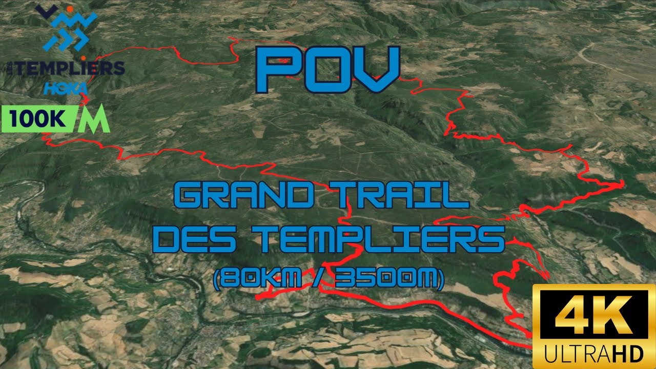 Grand Trail des Templiers 80 km – Full 4K Course | Festival des Templiers POV