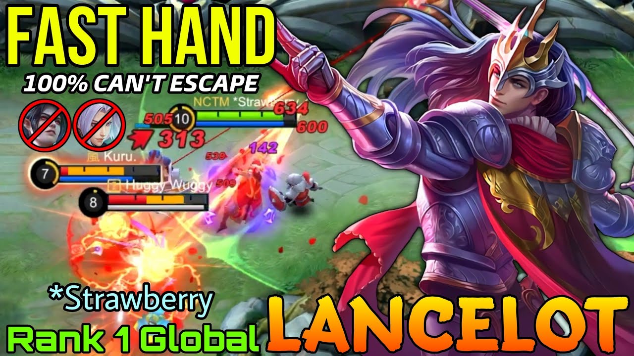 Floral Knight Lancelot Fast Hand Gameplay! - Top 1 Global Lancelot by *Strawberry -  Mobile Legends
