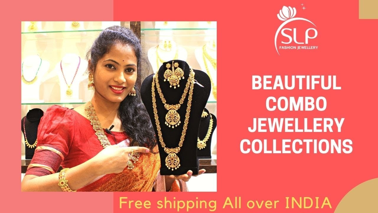 Beautiful combo jewellery collections | #onegramgold | slp fashion jewellery |