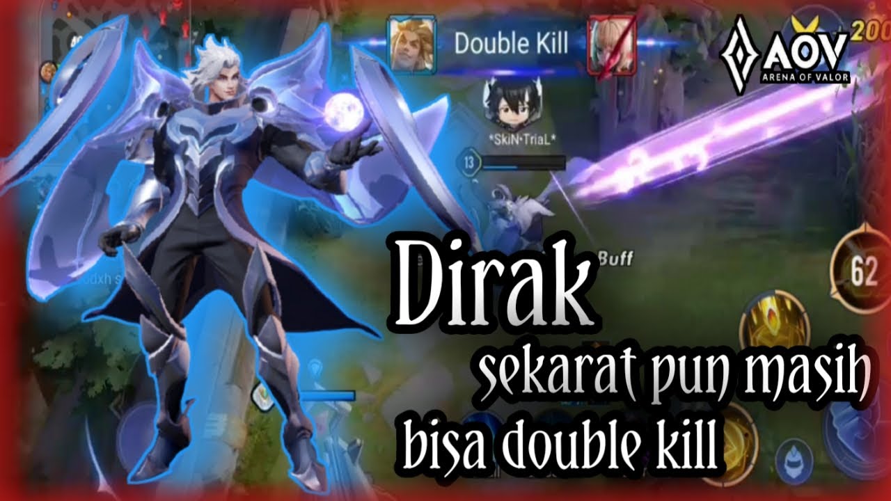DIRAK MIDLANE GAMEPLAY || DIRAK MOONLIGHT SKIN SPOTLIGHT || ARENA OF VALOR