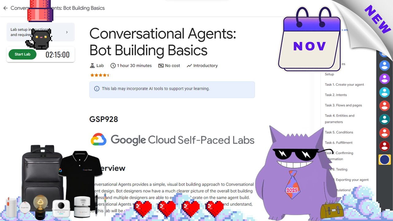 Conversational Agents: Bot Building Basics #2025 | #GSP928 |#qwiklabs |#Solution