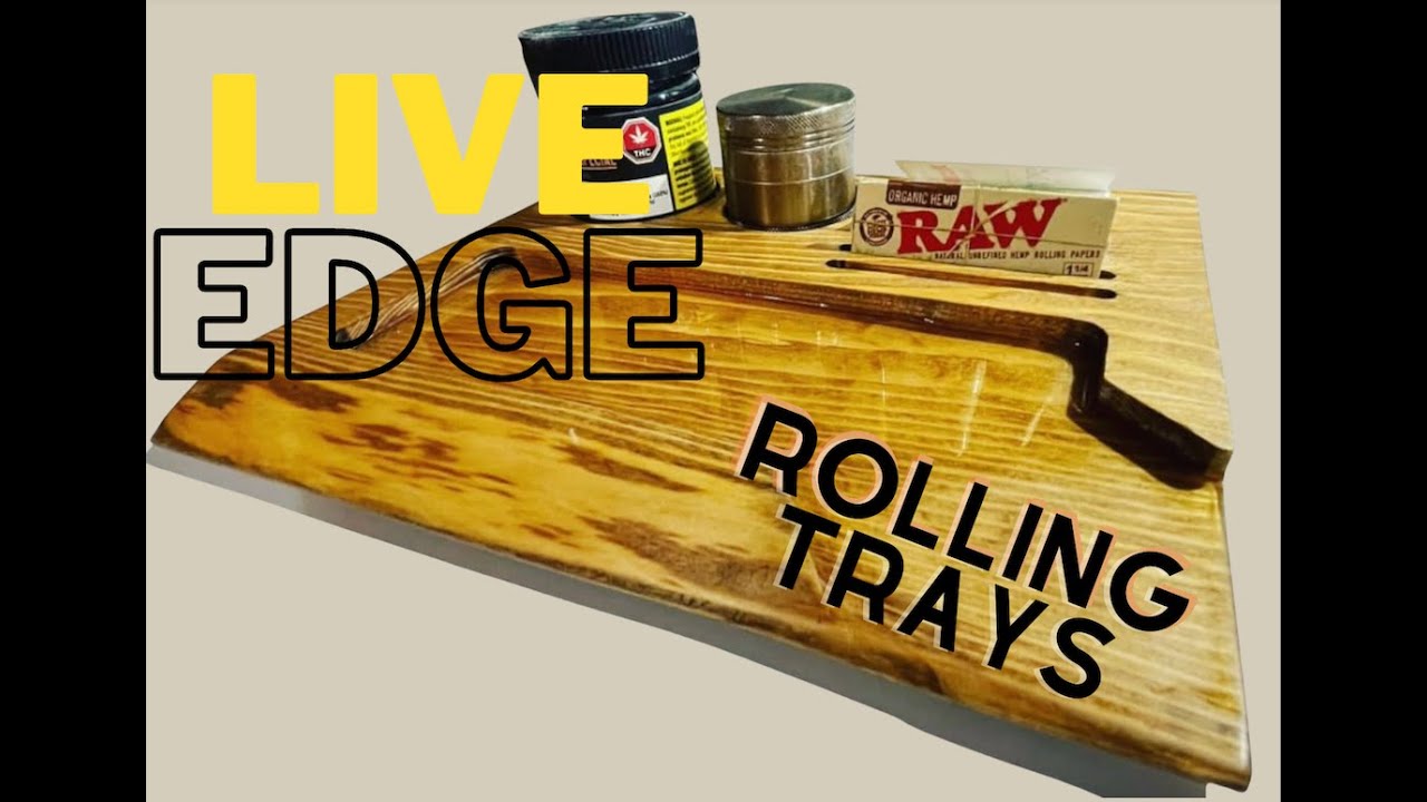 Live Edge Rolling Tray Build with Epoxy