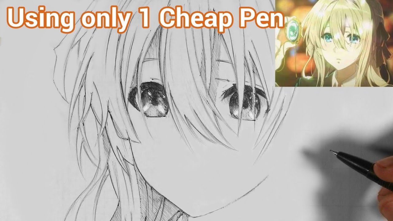 How to Draw Anime Girls / How to Draw Violet Anime Evergarden