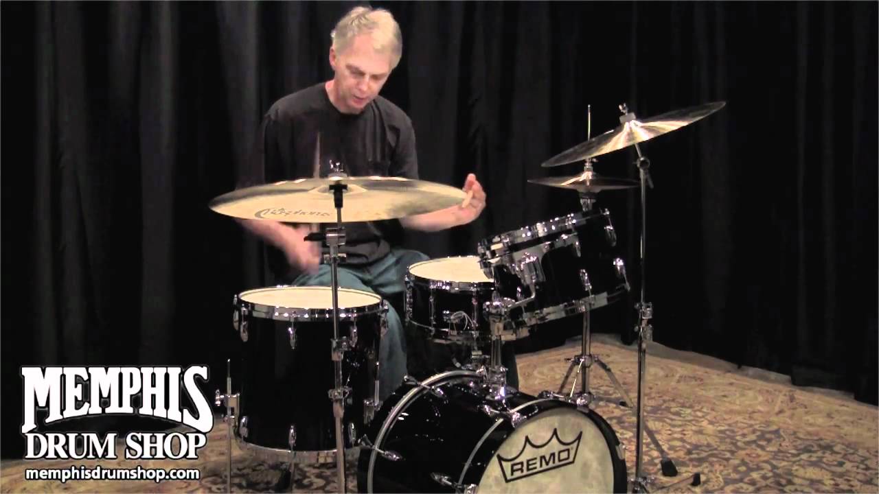 Remo Gold Crown Bebop Drum Set - Black Laquer