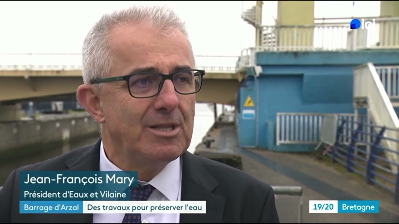 Barrage d'Arzal - Ecluse anti-salinité - ICI 19/20 Bretagne - 4 octobre 2025