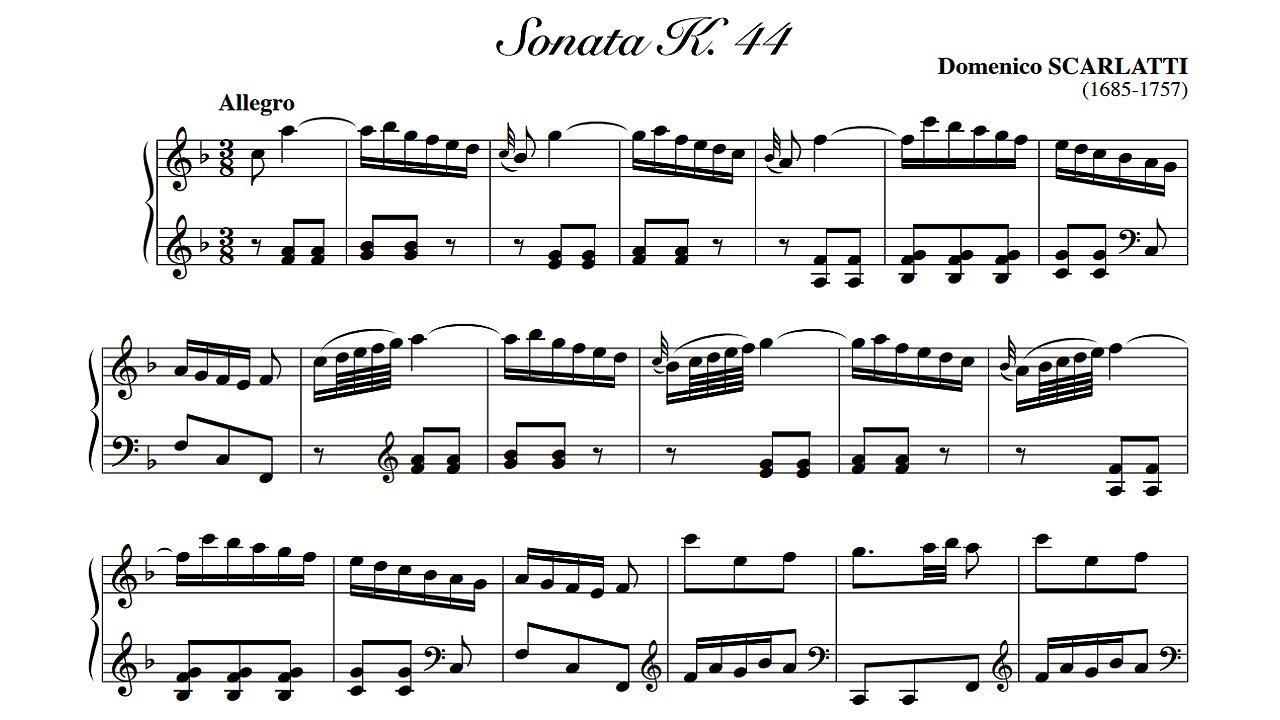 Scarlatti: Sonata in F major K. 44 - Anthony di Bonaventura, 1988