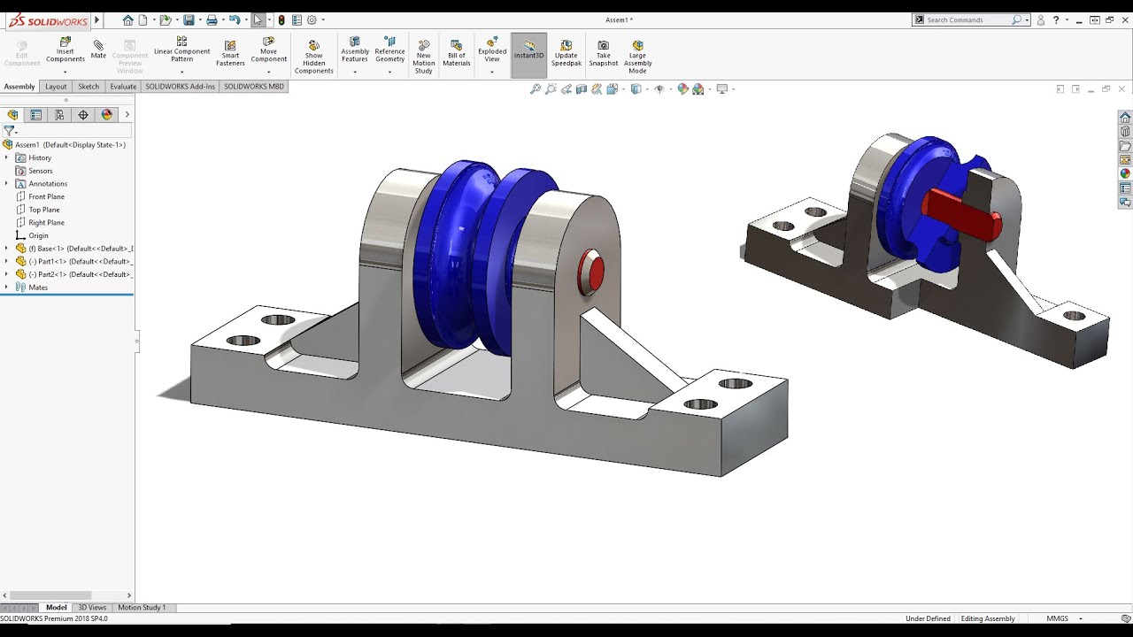 Как сделать КАБЕЛЬНУЮ ОПОРУ! Учебник SolidWorks 2020! Учитесь дома :D