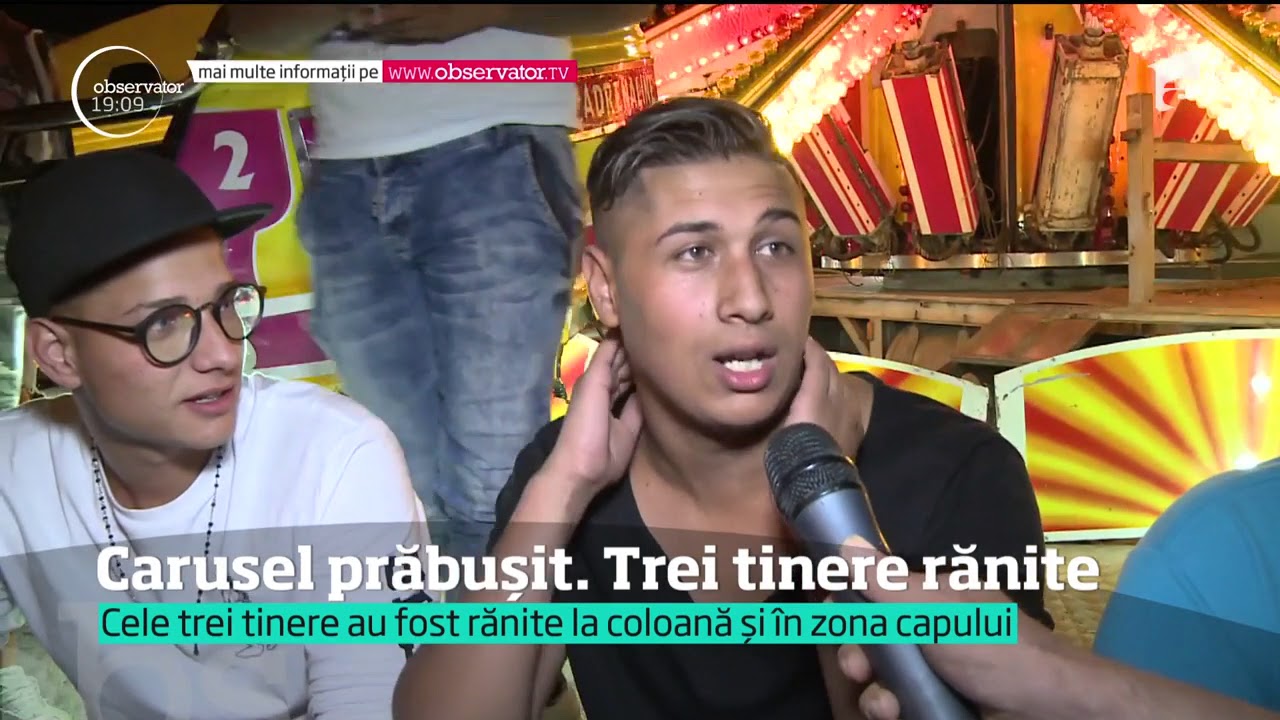 Trei adolescente au căzut dintr-un carusel la Festivalul Berii din Mediaş