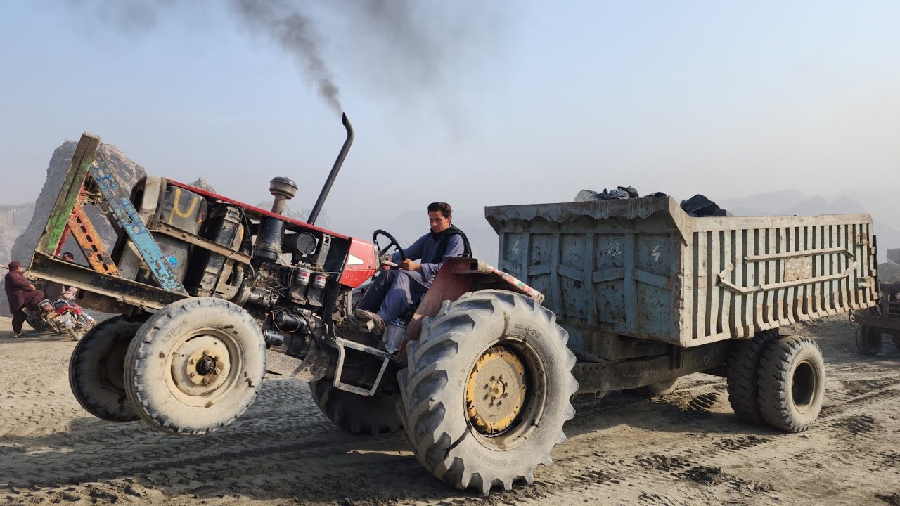 HEAVY DUTY TRACTOR POWER! High-Stakes Mining Climb & Big Rock Transport (4K ASMR)