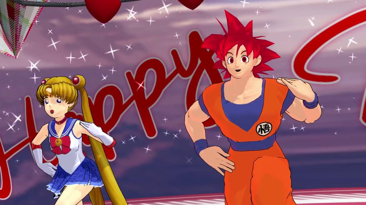 MMD Goku and Sailor Moon in Love