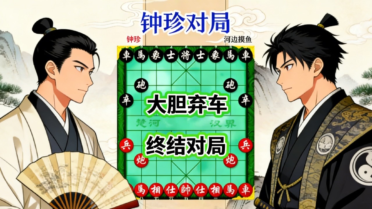 钟珍弃车狂攻，日本棋王大脑一片空杯，被钟珍瞬间将军 #中国象棋 #天天象棋 #象棋飞刀 #象棋布局 #象棋绝杀