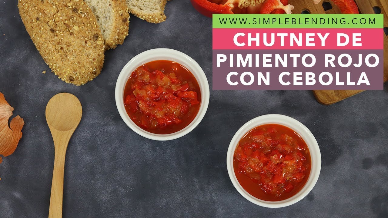 CHUTNEY DE PIMIENTO ROJO CON CEBOLLA | Mermelada agridulce de pimiento | Chutney de pimiento rojo