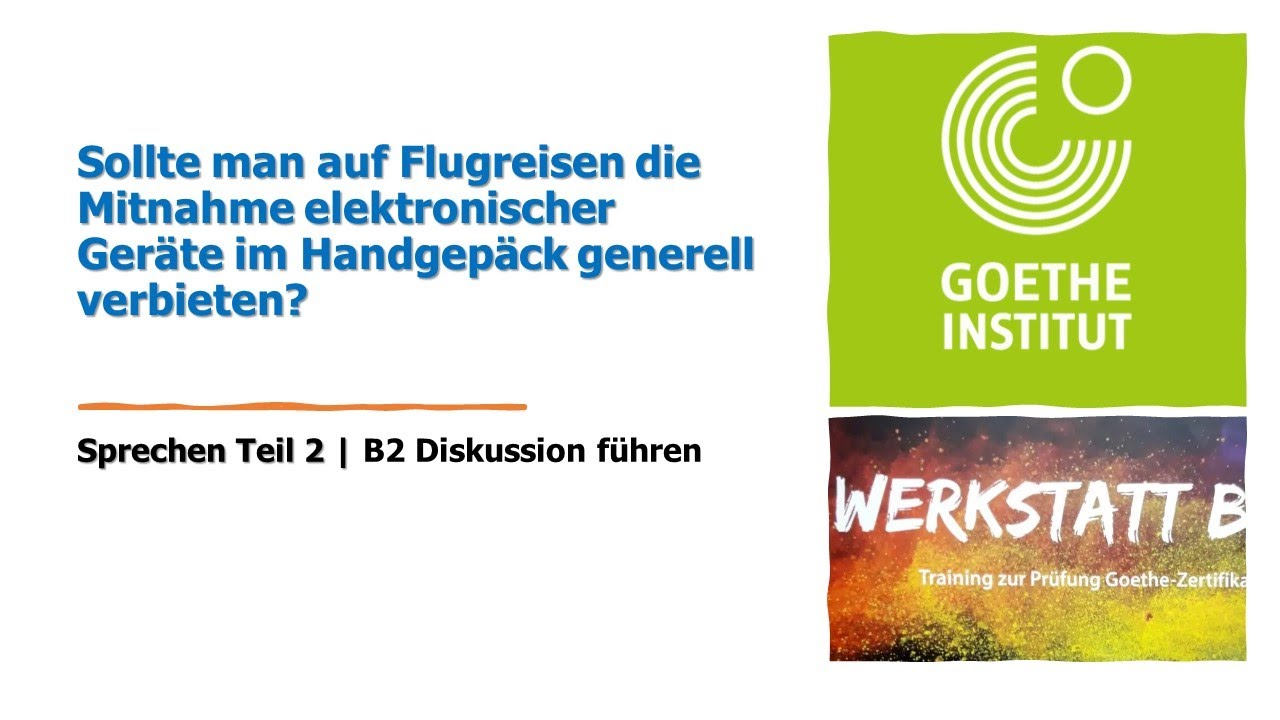 Sollte man auf Flugreisen die Mitnahme elektronischer Geräte im Handgepäck generell verbieten? | B2