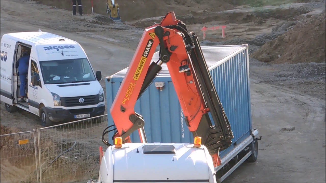 Palfinger Crane 42502 Container abladen