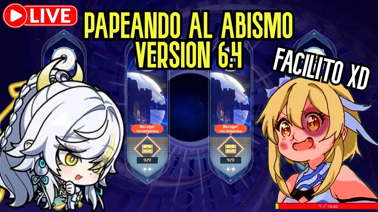COMPLETANDO EL NUEVO ABISMO FULL ESTRELLAS 🥵 ¿ZIBAI ES META? LUNA IV Genshin Impact 6.3 en vivo