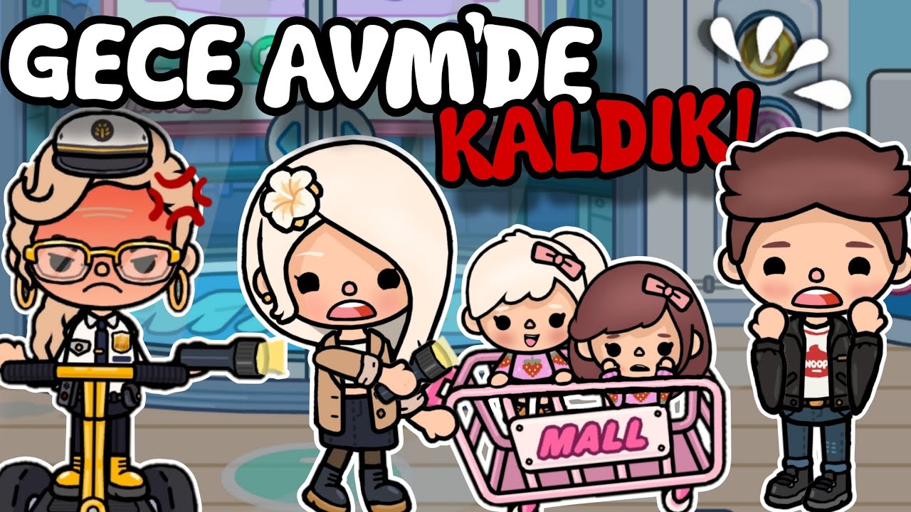 GECE AVM'DE KALDIK!!😭🛒 - Birisi Hapisten Kaçtı..🏃‍♀️ / Toca Boca World Türkçe / Justin Toca