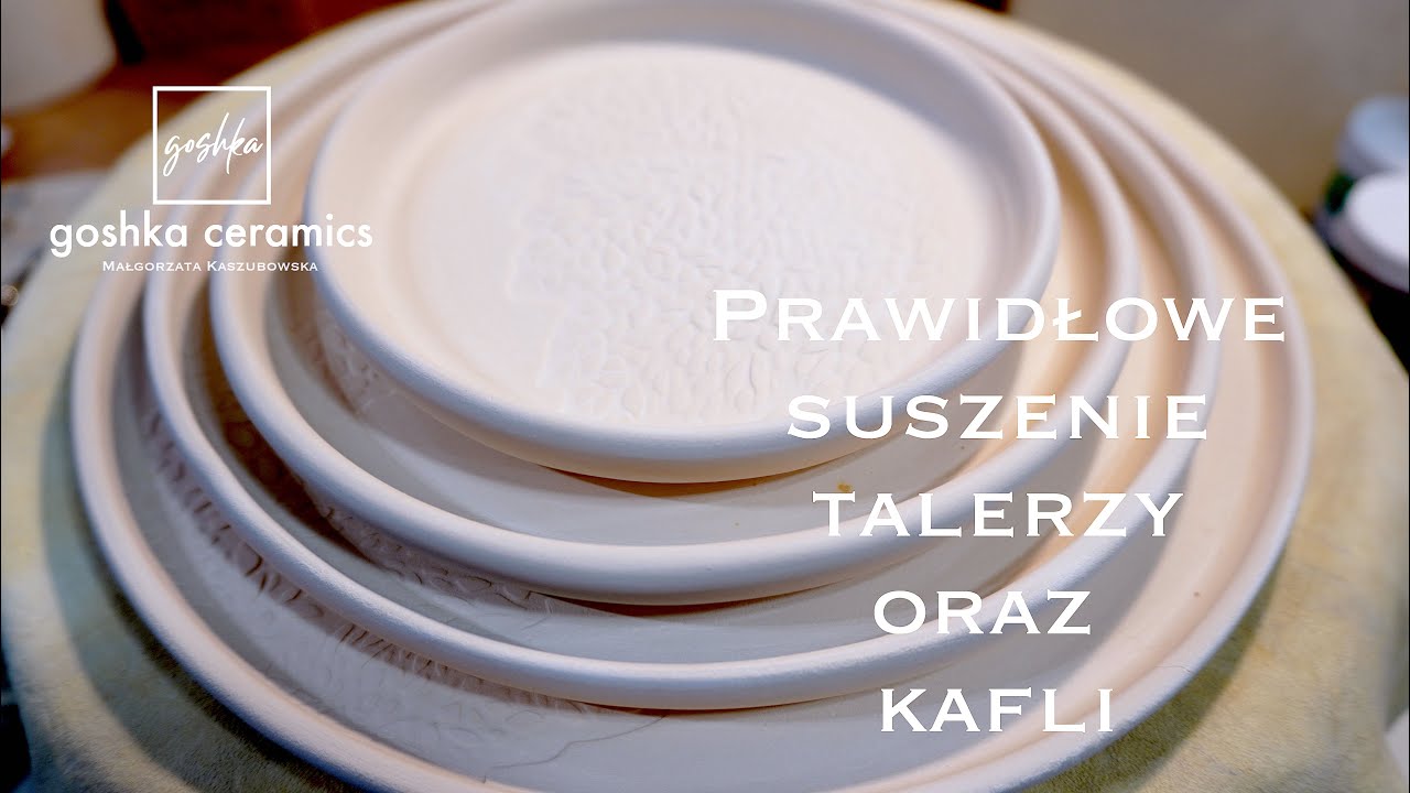 Warsztaty ceramiczne - talerze i kafle - prawidłowe suszenie.