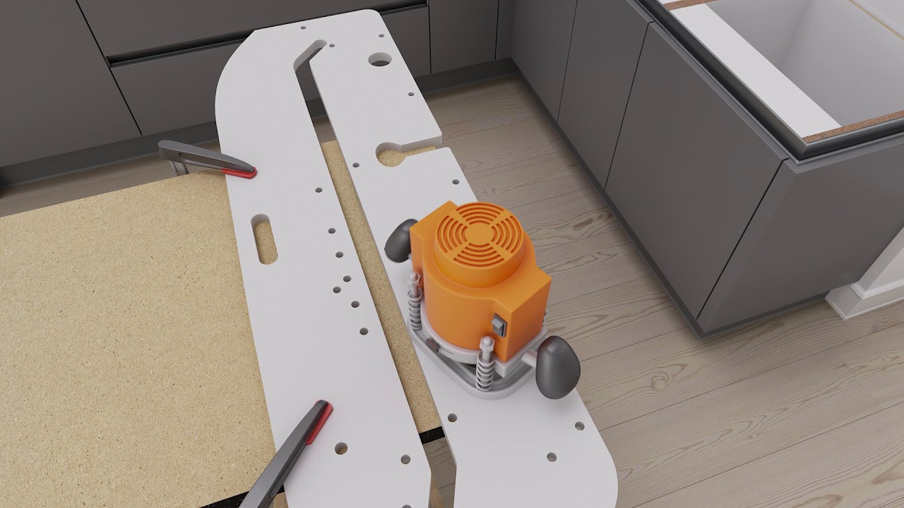 Wren Kitchens: How to fit a kitchen worktop. Kitchen installation guide.