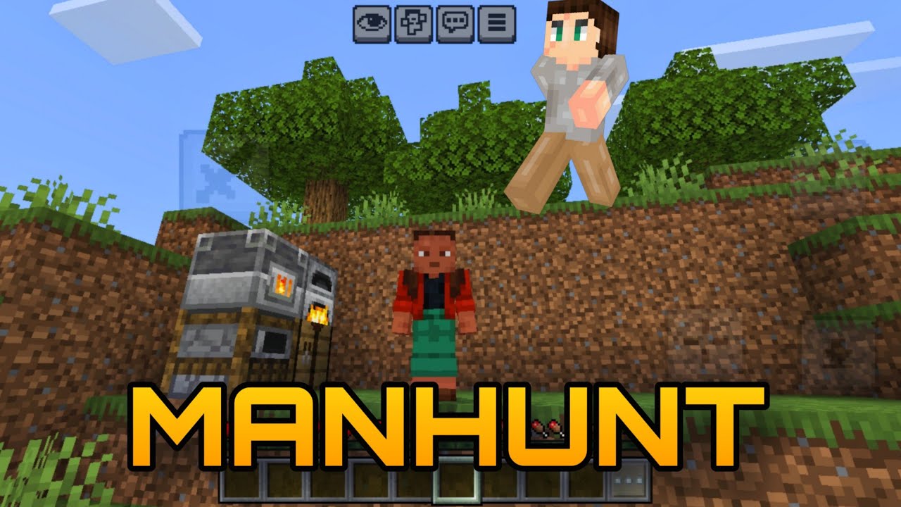 Minecraft Manhunt 👺 On mobile | 
