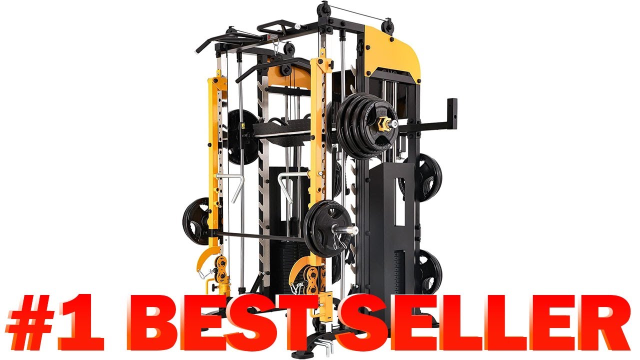 Машина Смита Altas Strength 3061B со стойкой для приседаний с рычагами и передаточным числом шкив...