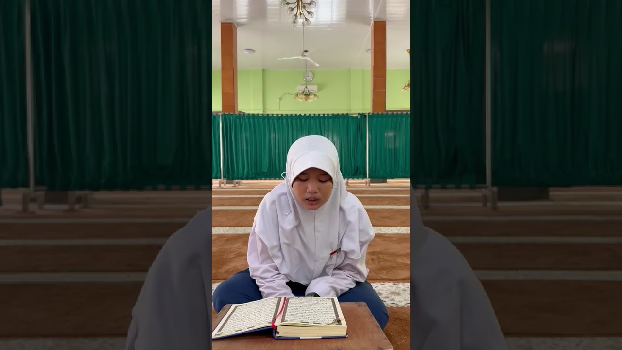 Anakku sudah pintar membaca Alquran, semoga menjadi anak yang bermanfaat bagi ibu dan bapak 
