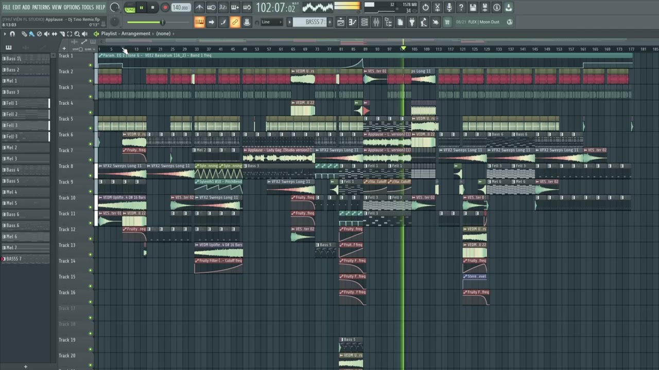 Flp Vinahouse Applause    Dj Tino Remix | Thư Viện Fl Studio