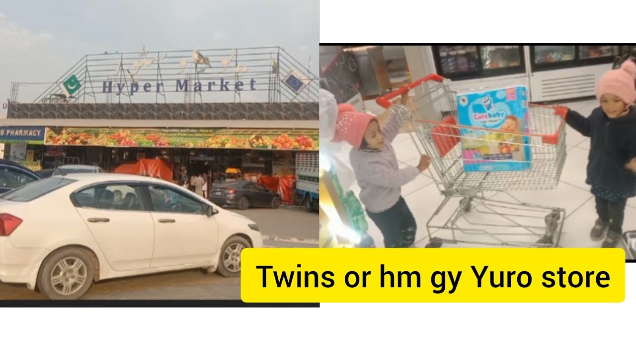 Twins or hm gy Lahore Yuro store🤗👯#twinsvlog#lahorevlog #viralvlog