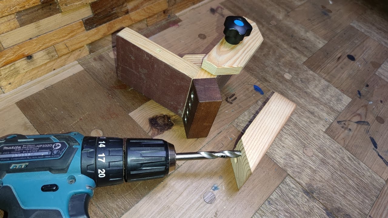 Membuat dowelling jig 45 derajat