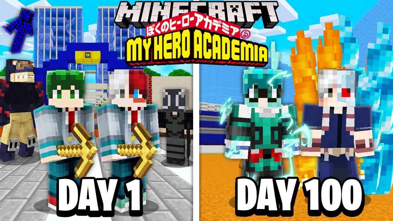 We Survived 100 Days in My Hero Academia Universe on Minecraft... Here's What Happened...
