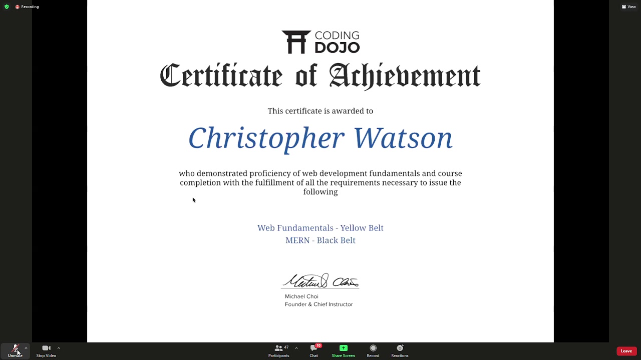 Graduation Coding Dojo