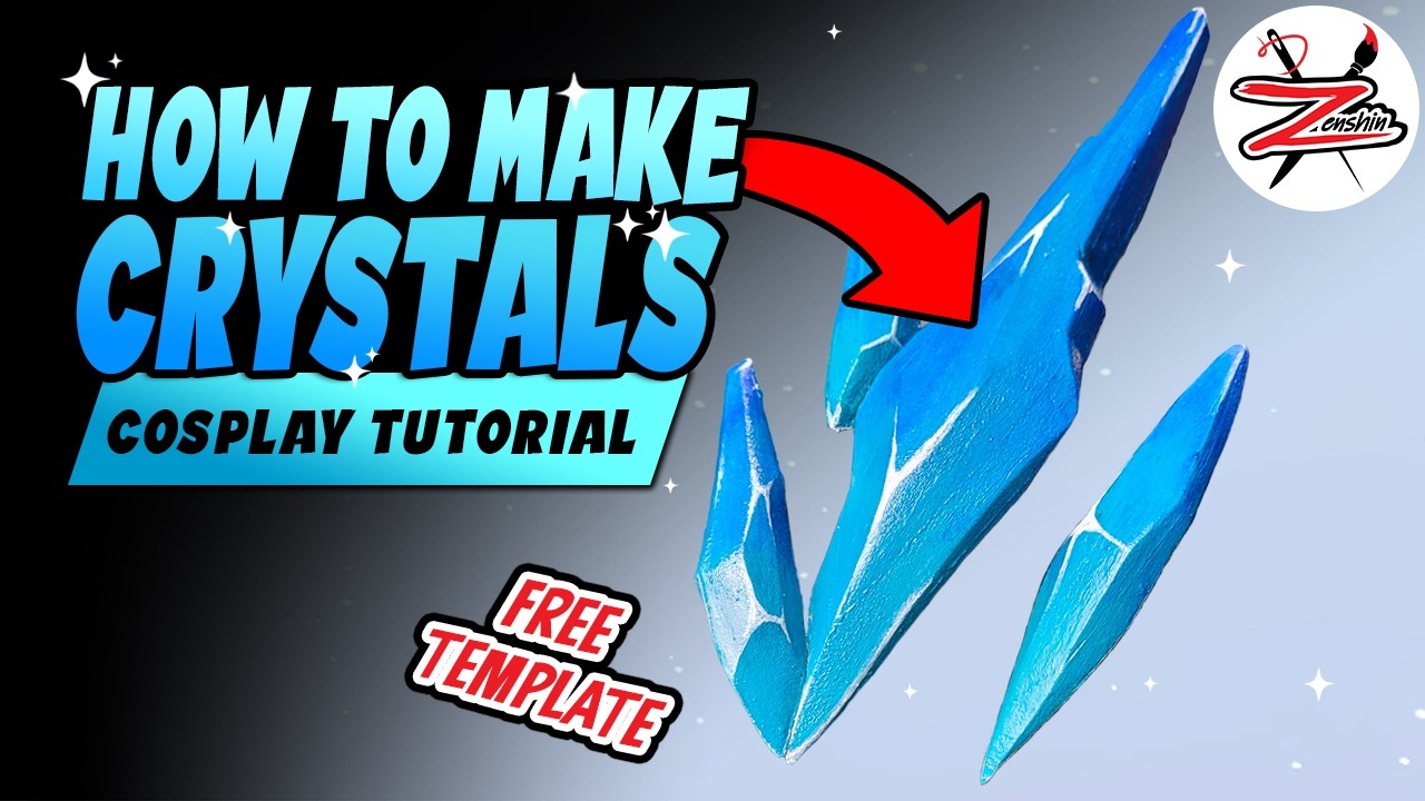 Cosplay Crystal Tutorial 💎 | Transparent Worbla or EVA Foam