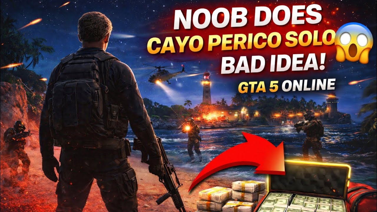 NOOB FIRST TIME CAYO PERICO SOLO 🔥 GTA 5 ONLINE LIVE