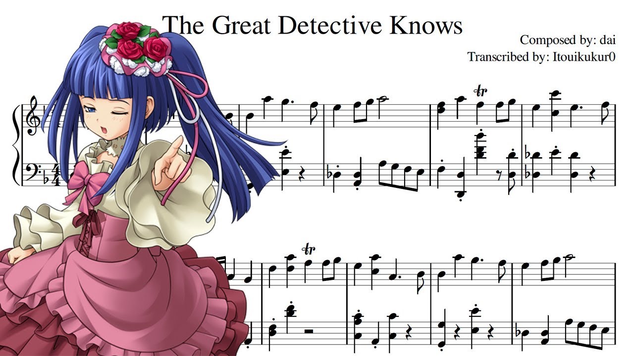 The Great Detective Knows - Umineko no Naku Koro ni Chiru [Piano Transcription]