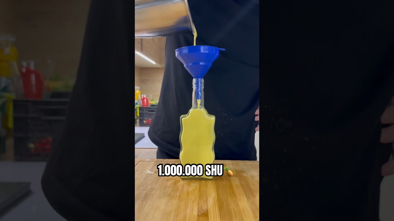 Ostry sos ananasowy🍍 ponad 1.000.000 SHU🔥 dasz radę go zjeść?🤔