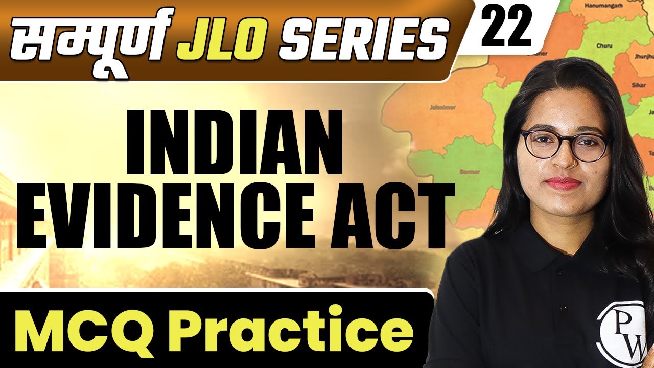 JLO 22 | Indian Evidence Act (MCQ Practice) One Shot | Rajasthan JLO Sampuran Series