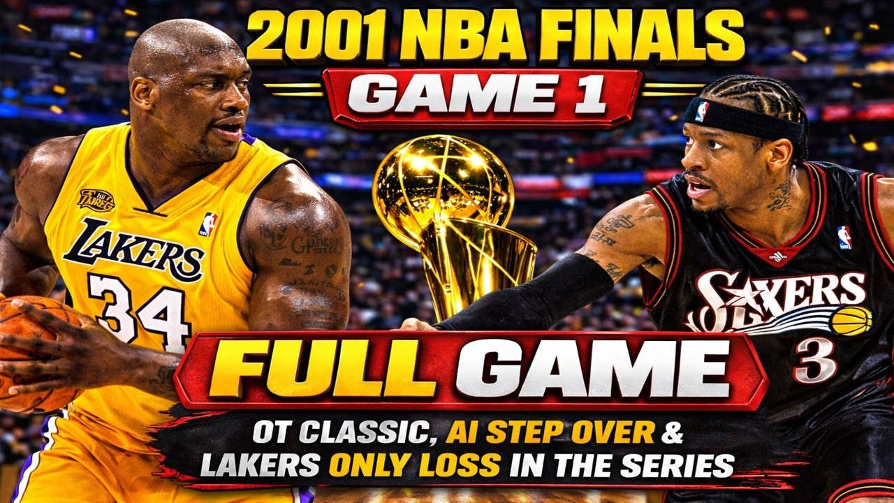 2001 NBA Finals Game 1 FULL GAME🔥| Kobe Bryant Allen Iverson 48 PTS | Lakers vs 76ers | June 6, 2001