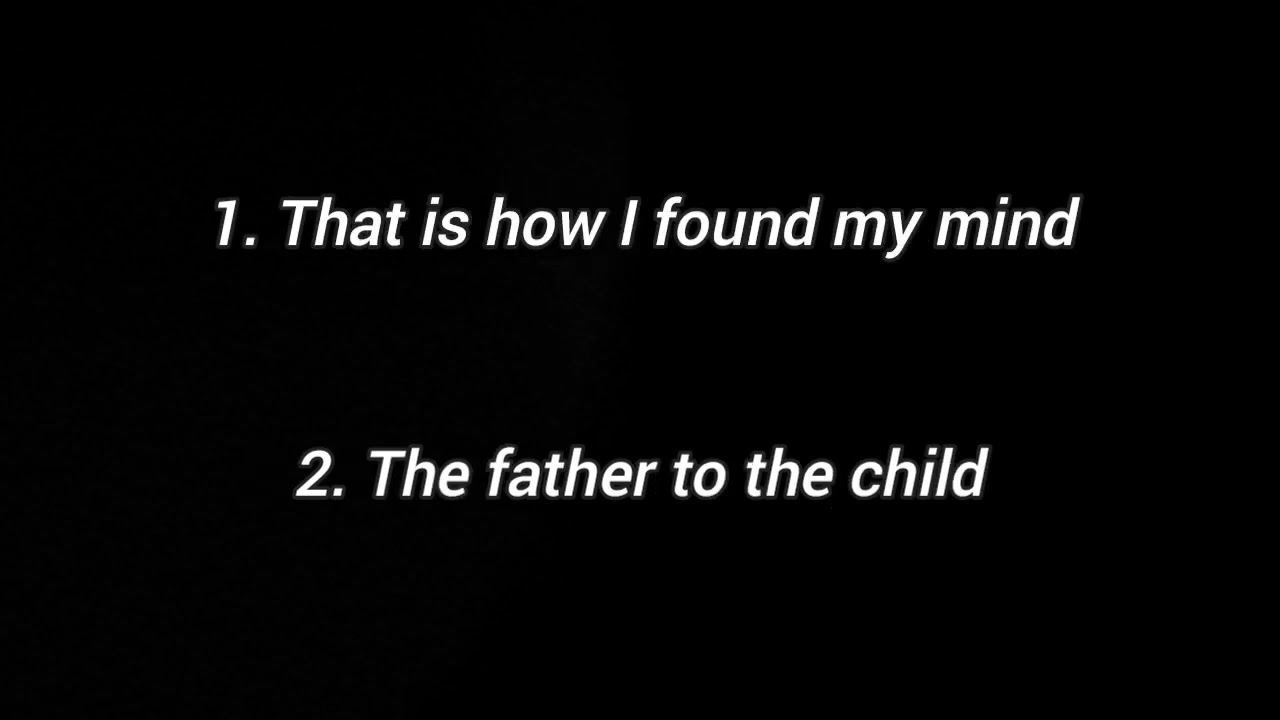 The world's revolving by man on the internet but you can actually read the lyrics