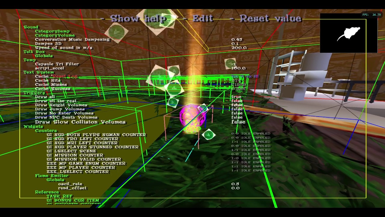 Ratatouille Heavy Iron GameCube Prototype Debug Executable: Fun With The Tweak Box Menu