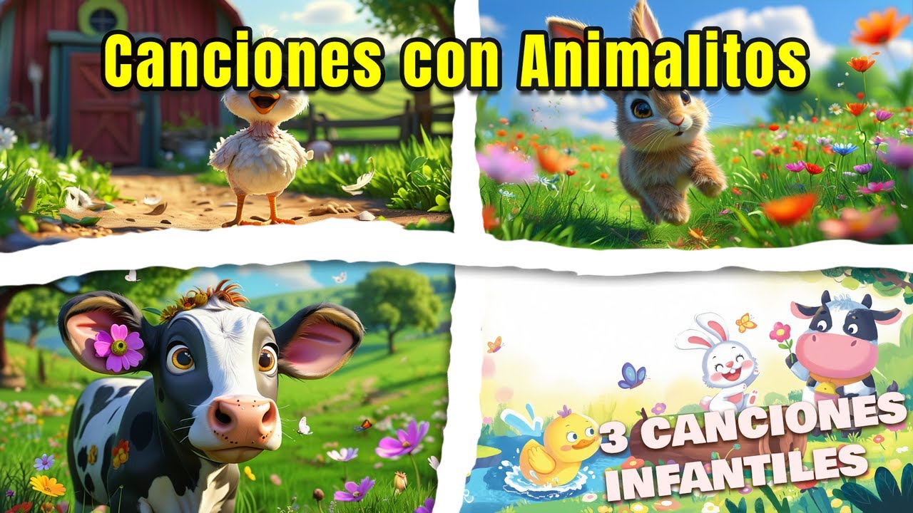 La Fiesta Sonora de los Animalitos 🎉🦁 | Tres Canciones Infantiles para Bailar y Reír