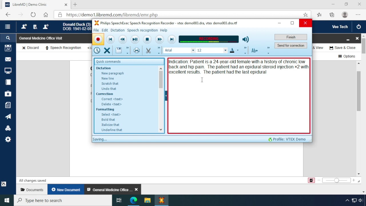Using Dragon Medical Practice Edition and Philips SpeechExec for Speech Recognition