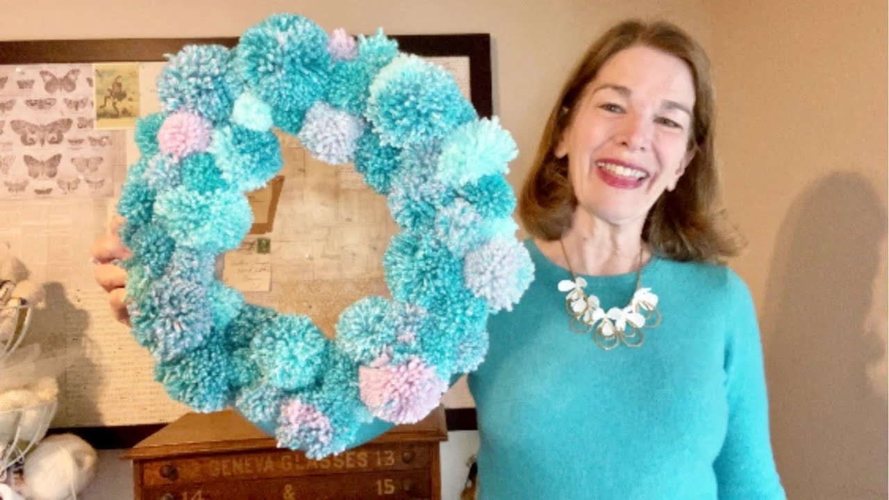 DIY EASY Pom Pom Wreath